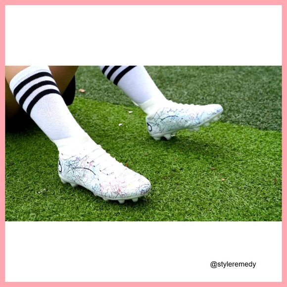 High-Top Soccer Cleats Professional Spikes Breathable Athletic Shoes main image 4
